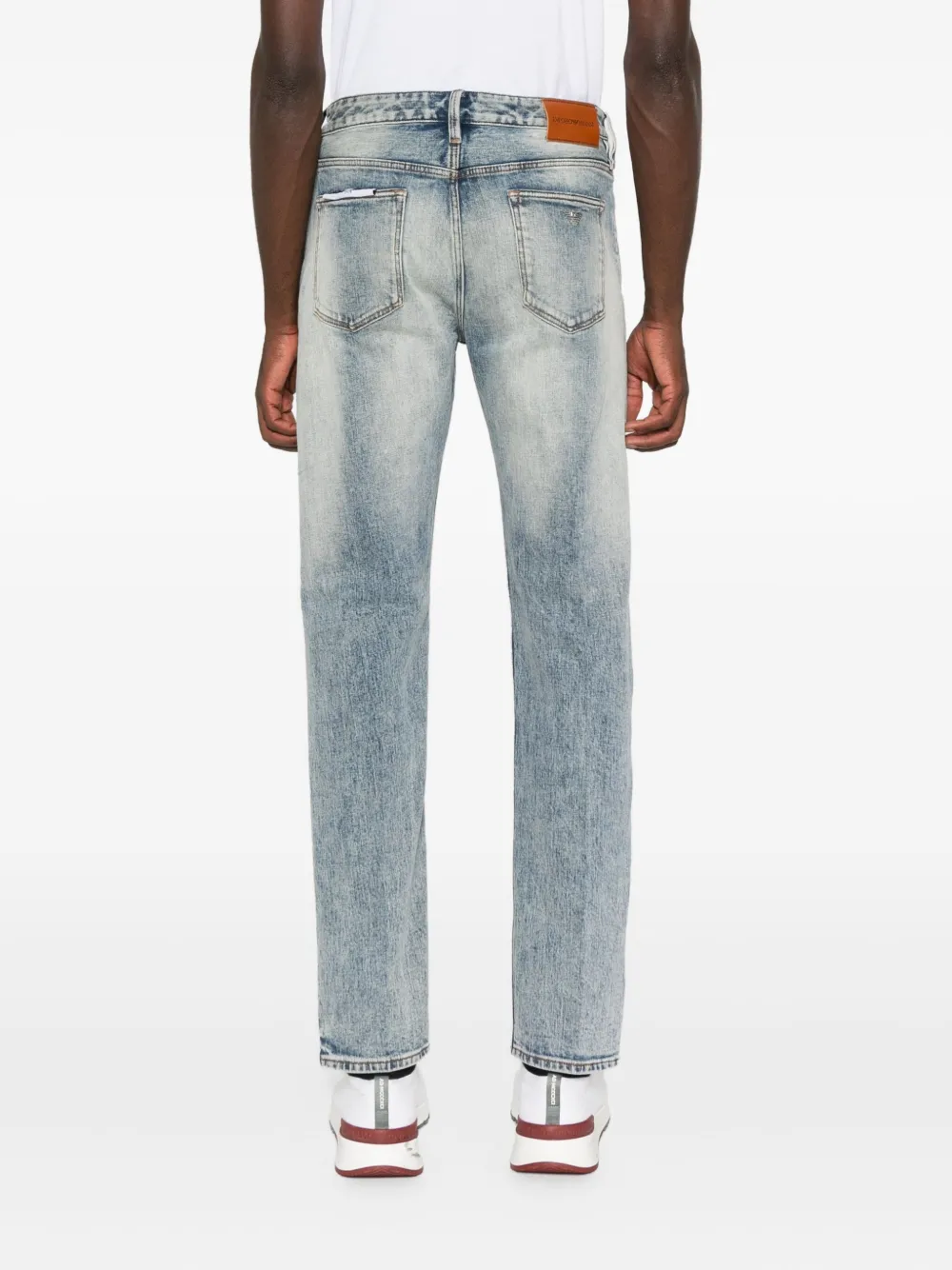 Emporio Armani Jeans met vervaagd effect BLUE