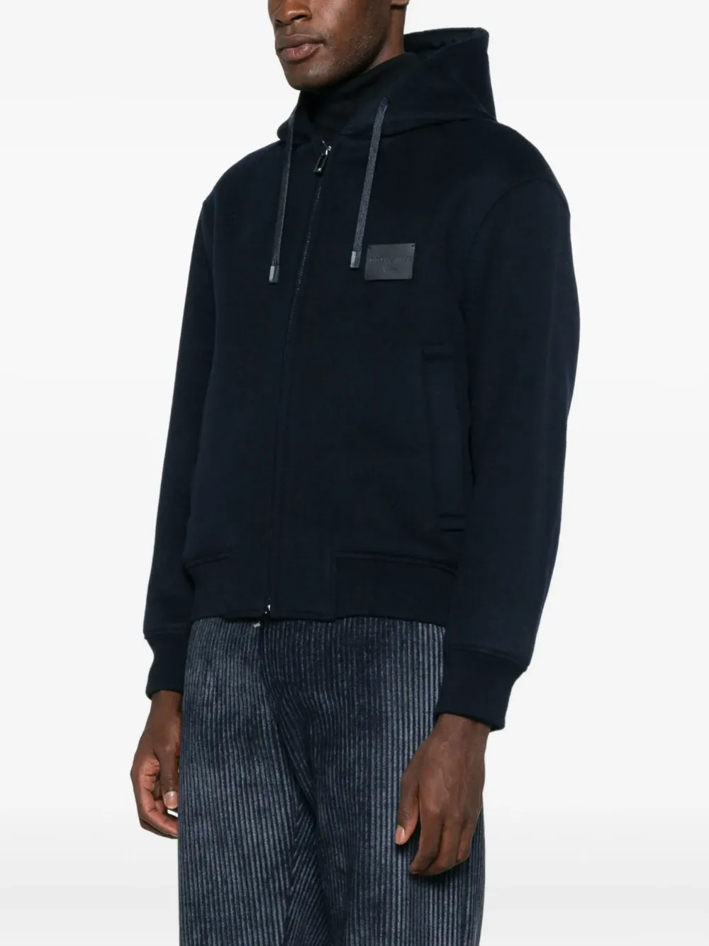 Emporio Armani Jack met logopatch Blauw