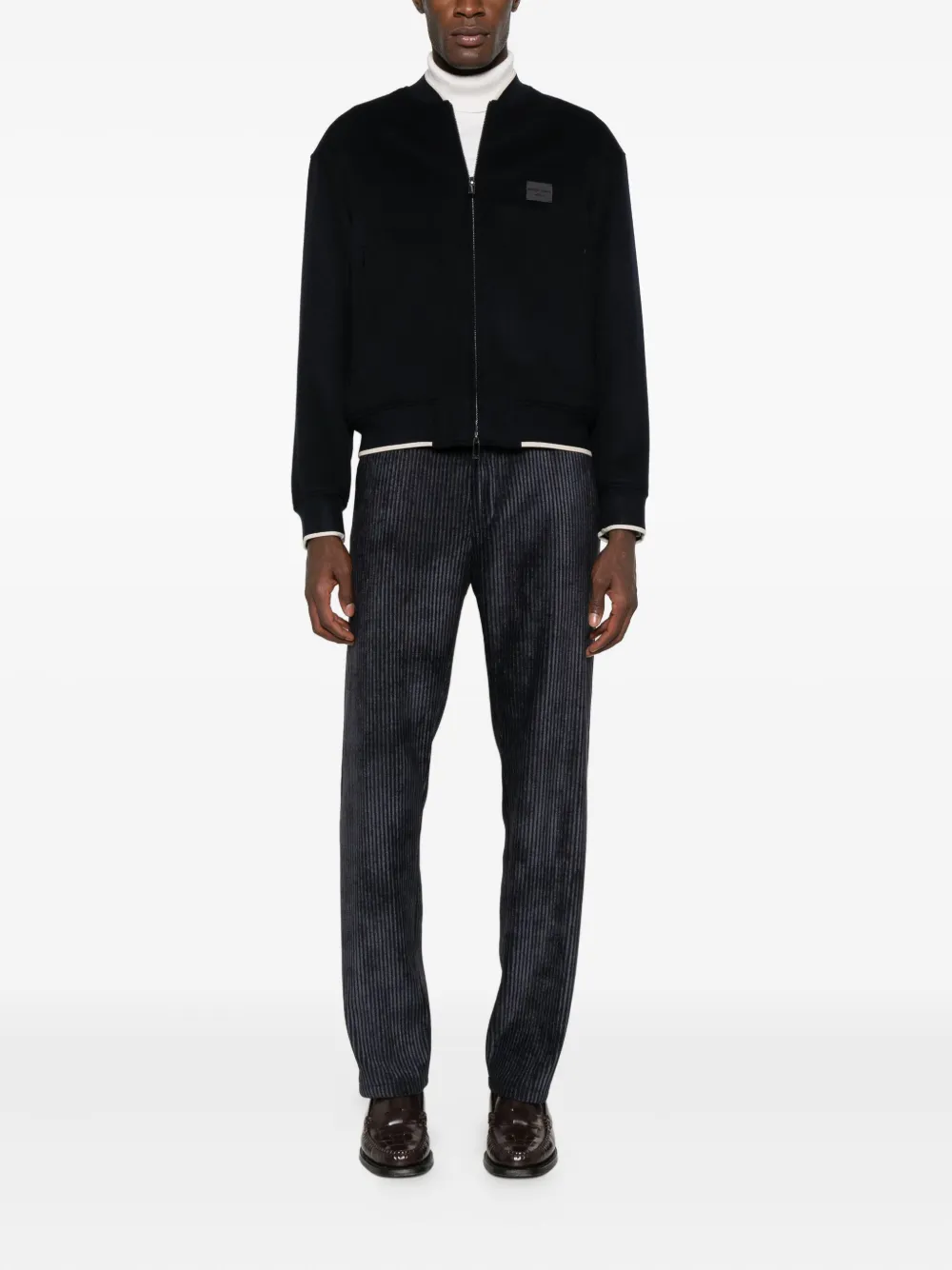 Emporio Armani logo-patch bomber jacket | Bomber Jackets | Image 2