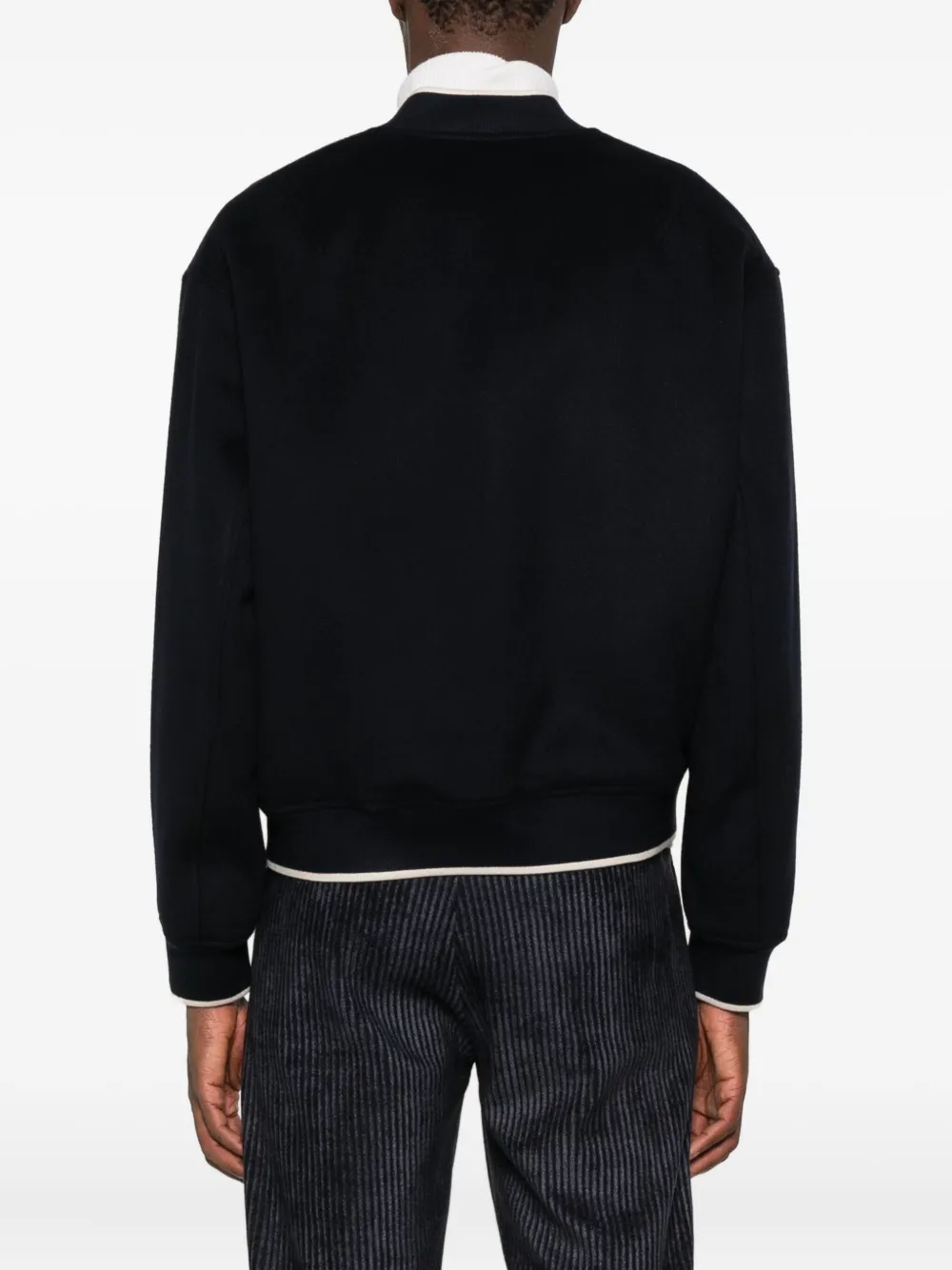 Emporio Armani Bomberjack met logopatch Blauw