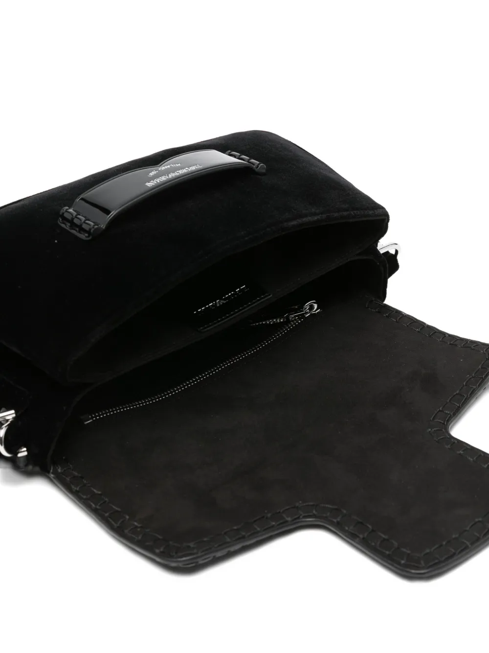 Emporio Armani Schoudertas met logodetail Zwart