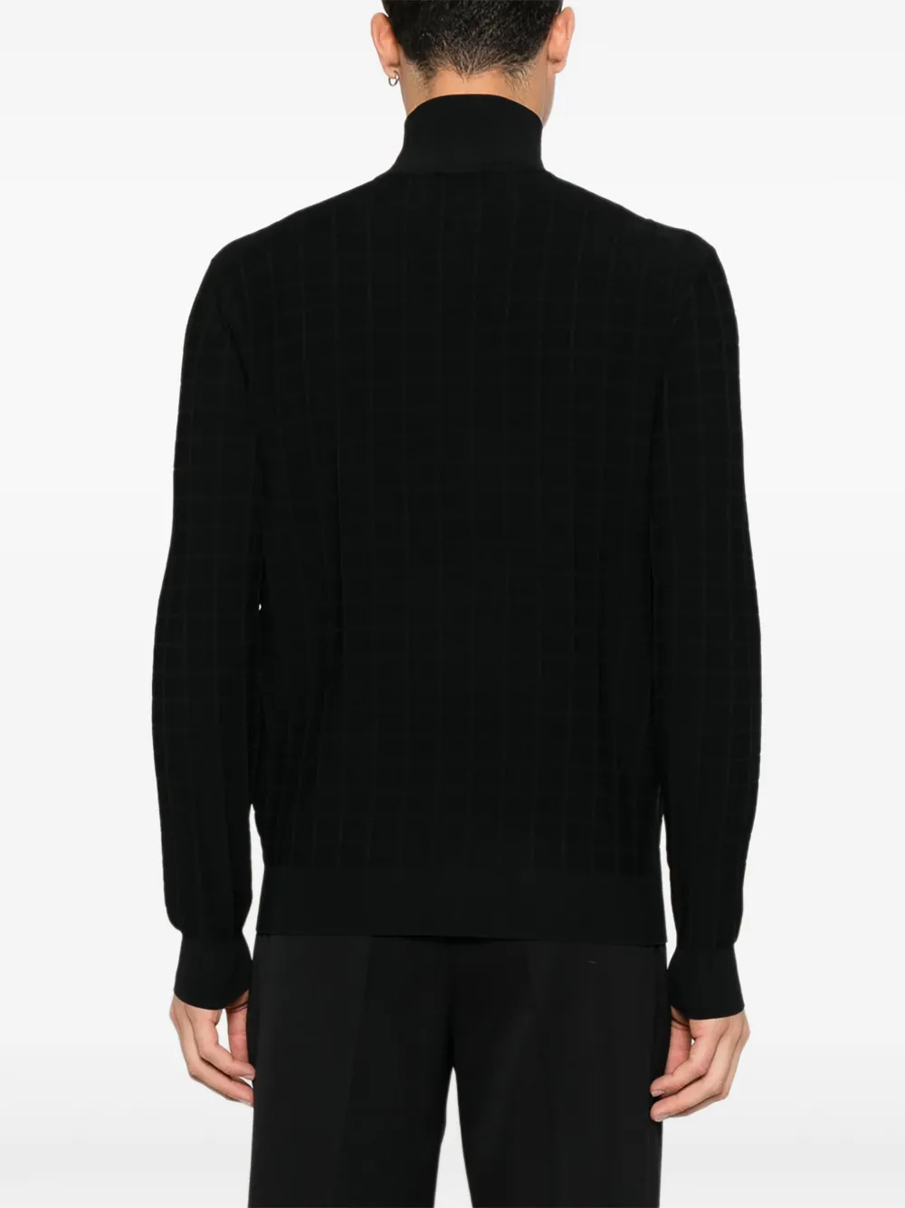 Emporio Armani Trui met rits Zwart