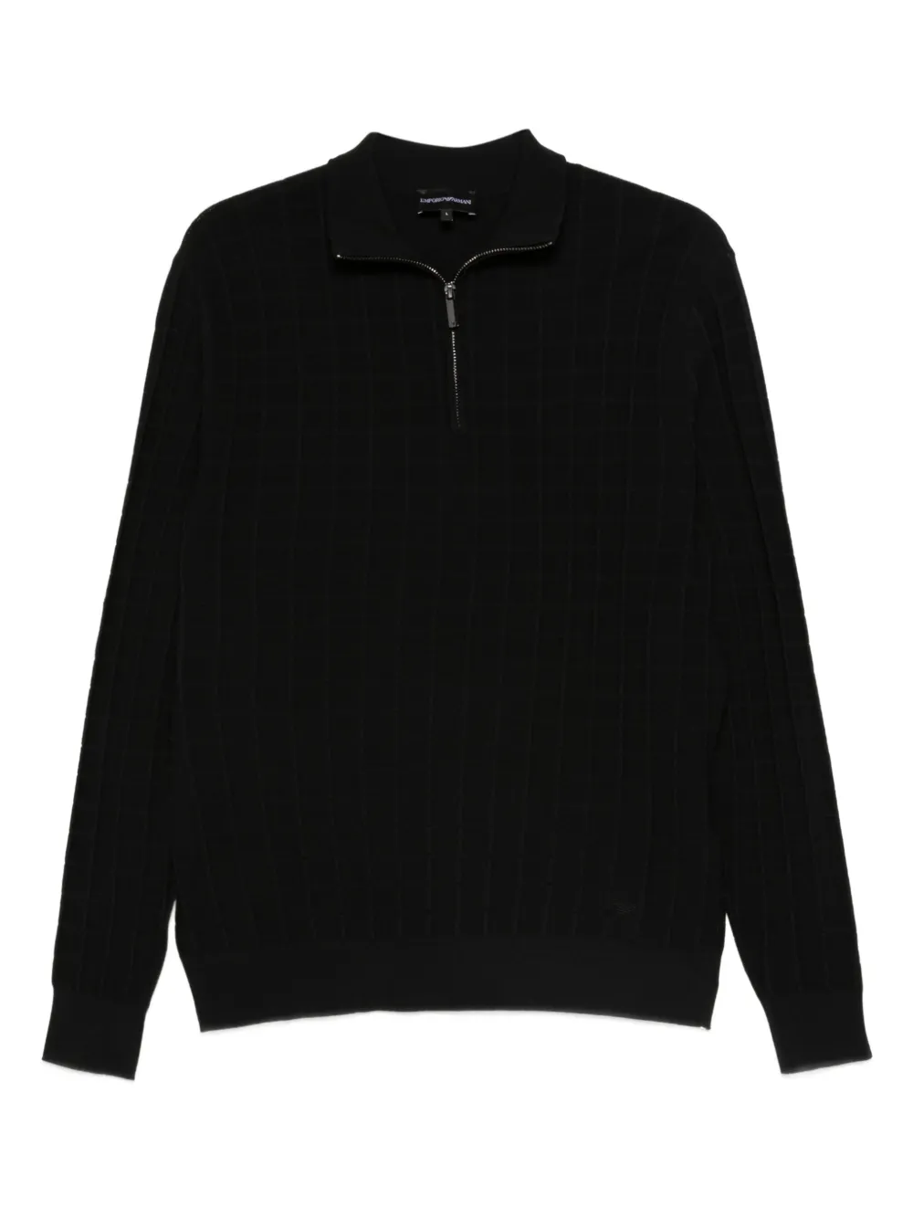 Emporio Armani suéter con cierre en el cuello | negro | Image 1