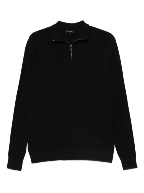 Emporio Armani zip-neck sweater