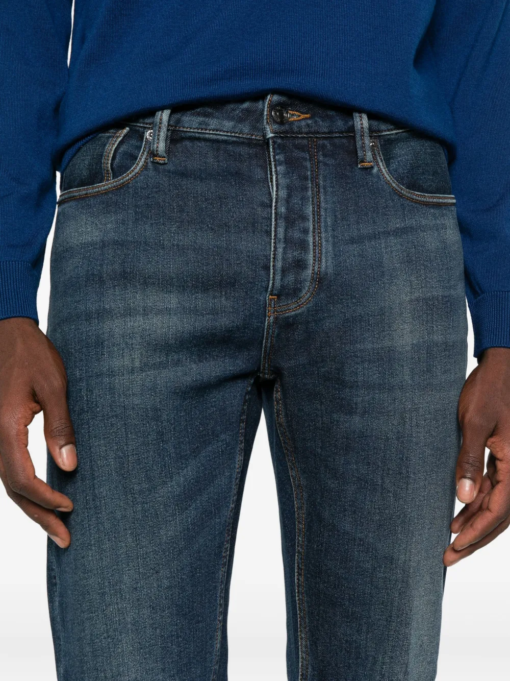 Emporio Armani Skinny jeans Blauw