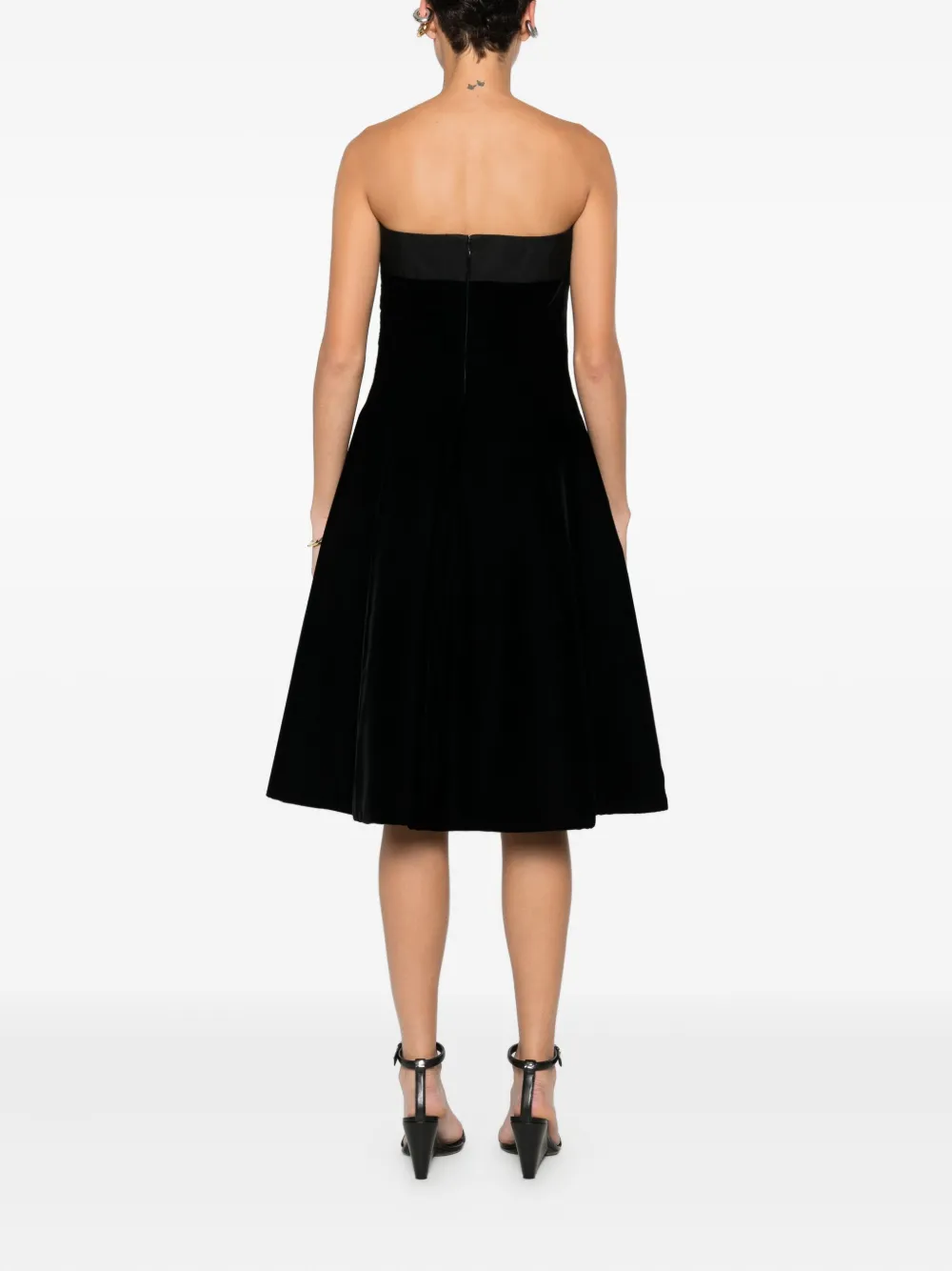 Emporio Armani Sleeveless Mini Dress In Black