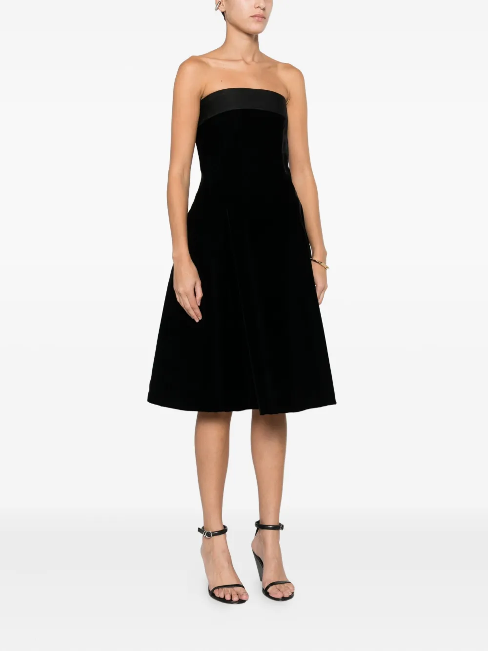 Emporio Armani Sleeveless Mini Dress In Black