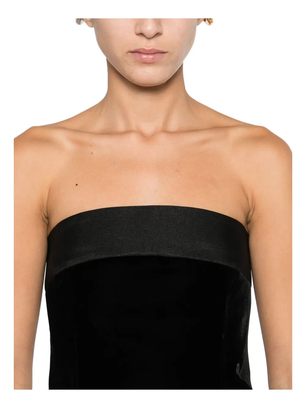 Emporio Armani Sleeveless Mini Dress In Black