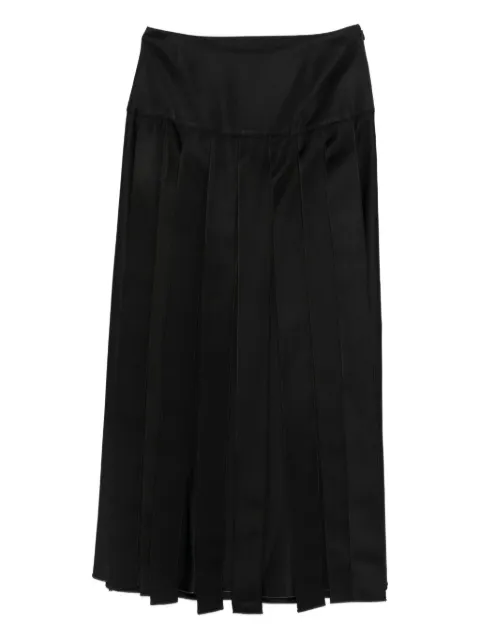 Emporio Armani falda midi con diseño plisado