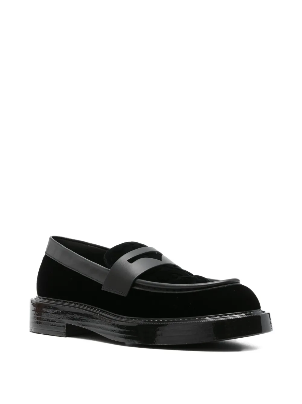 Emporio Armani Penny loafers - Zwart