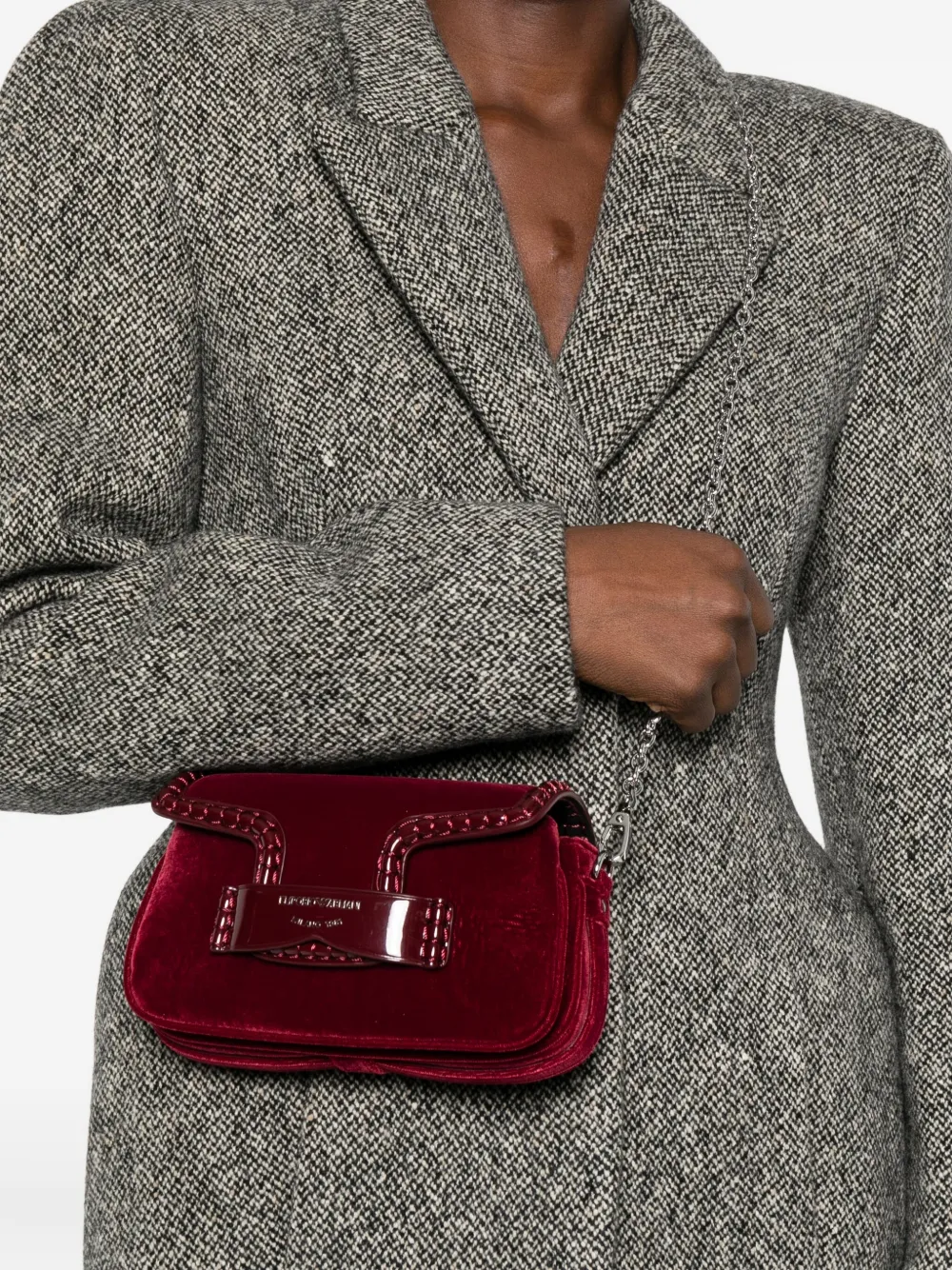 Emporio Armani Schoudertas met vlakken - Rood