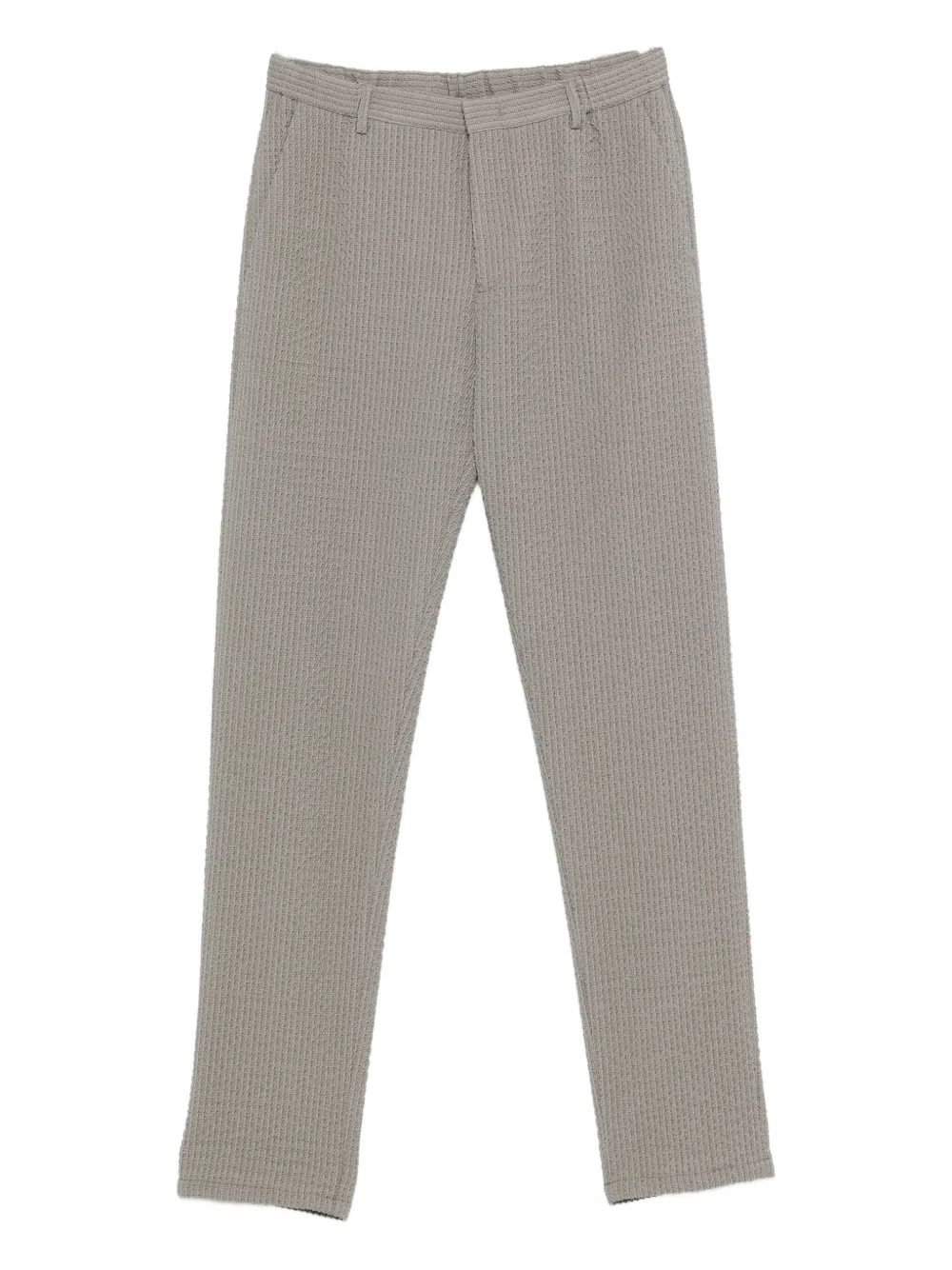 Emporio Armani pantalon évasé Nari en maille nervurée | gris | Image 1