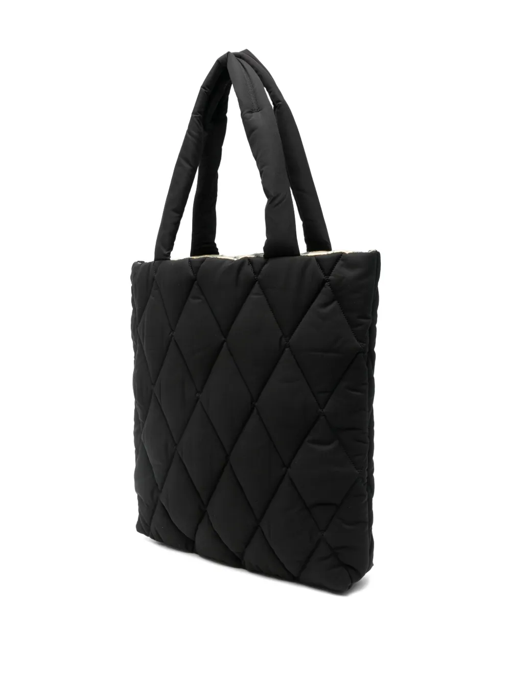 Barbour Mariah Quilted Tote Bag In Black