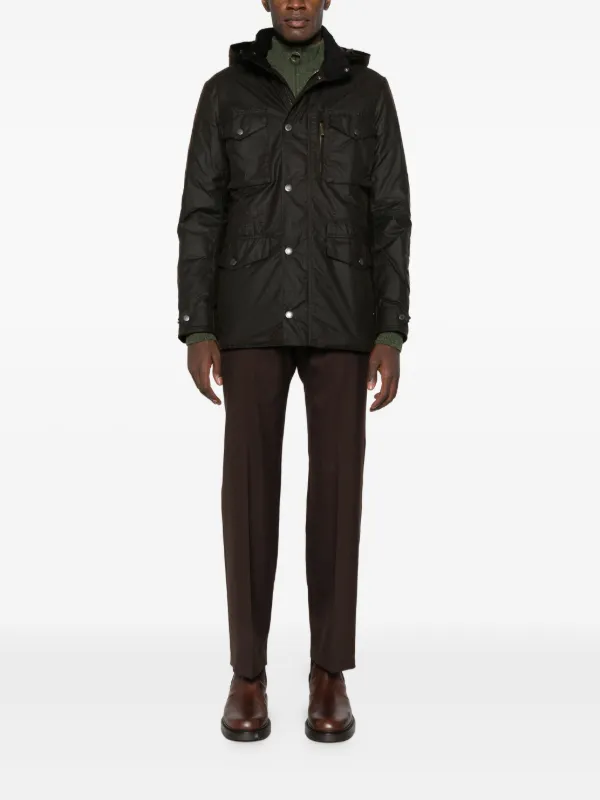 Barbour Sapper ワックスジャケット | ブラウン | FARFETCH JP
