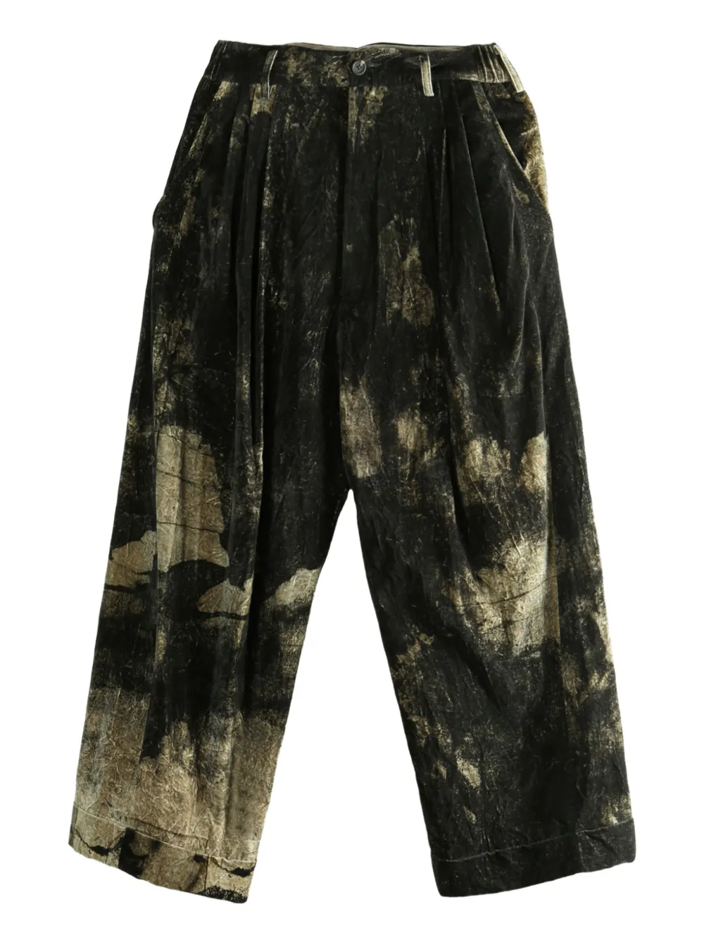 Ziggy Chen pantalones anchos con pinzas | negro | Image 1