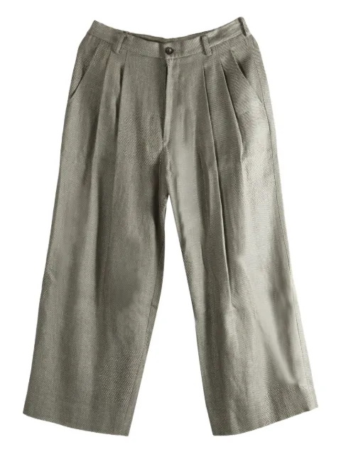 Ziggy Chen linen wide-leg trousers