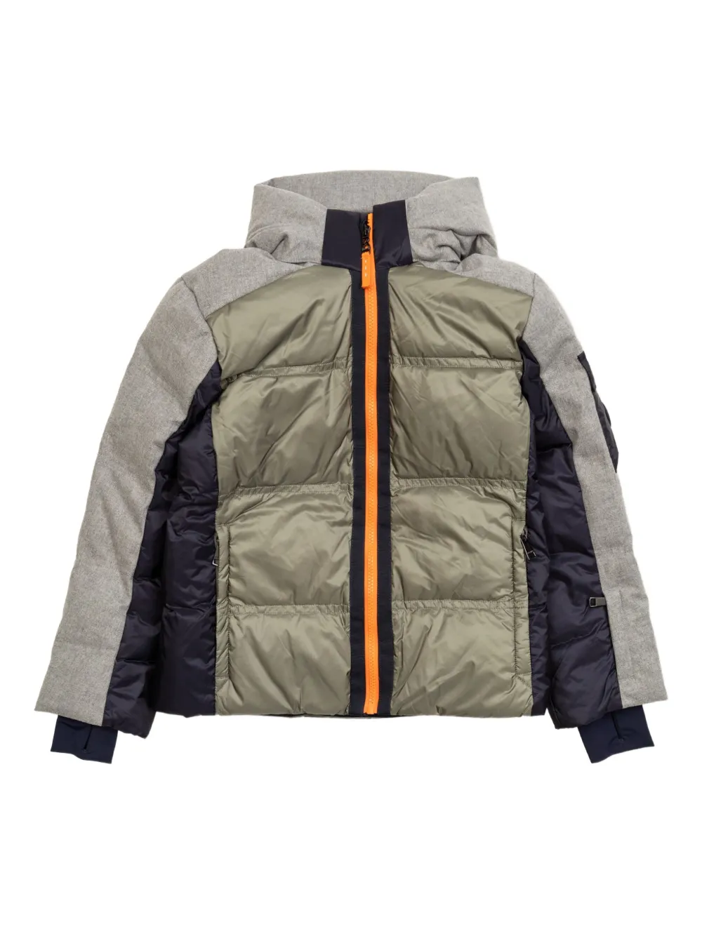 Bogner Kids Pablo panelled hooded jacket - Grigio