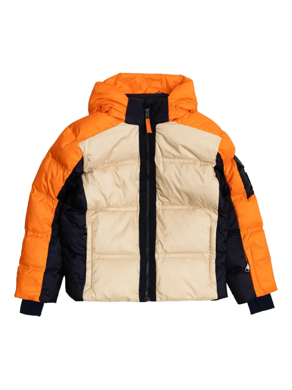 Bogner Kids Pablo colourblock hooded jacket | Neutrals | Image 1