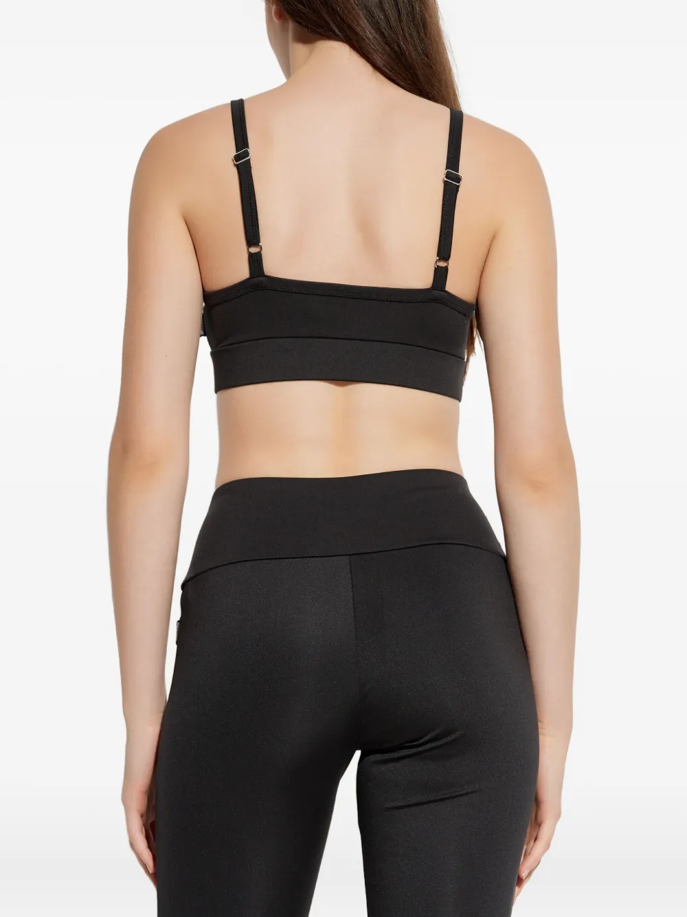 Moschino Teddy Bear-motif Sports Bra In Black