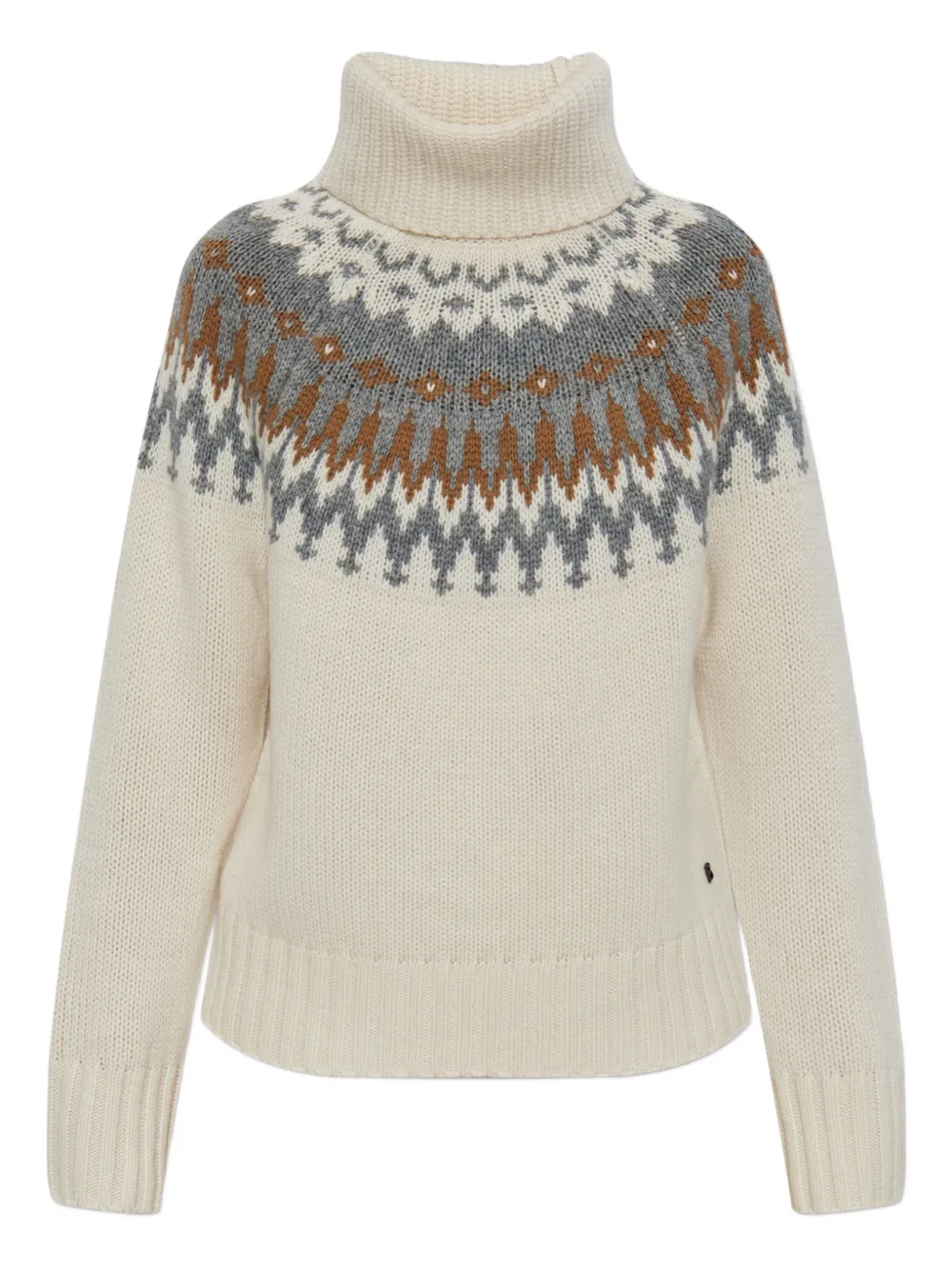BOGNER Ingrid patterned turtleneck sweater | Neutrals | Image 1