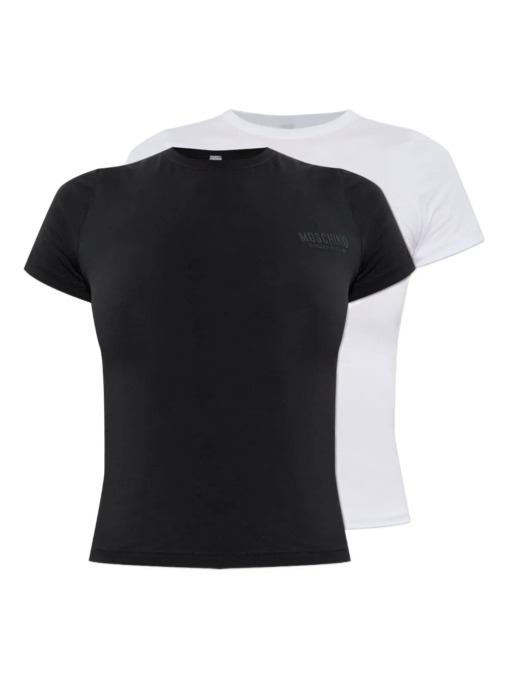 Moschino Logo-embossed T-shirt (pack Of Two) In Black