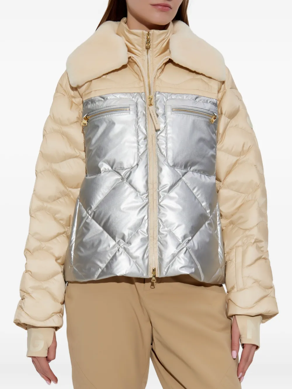 Bogner Zaya Quilted Collar Jacket In Multi