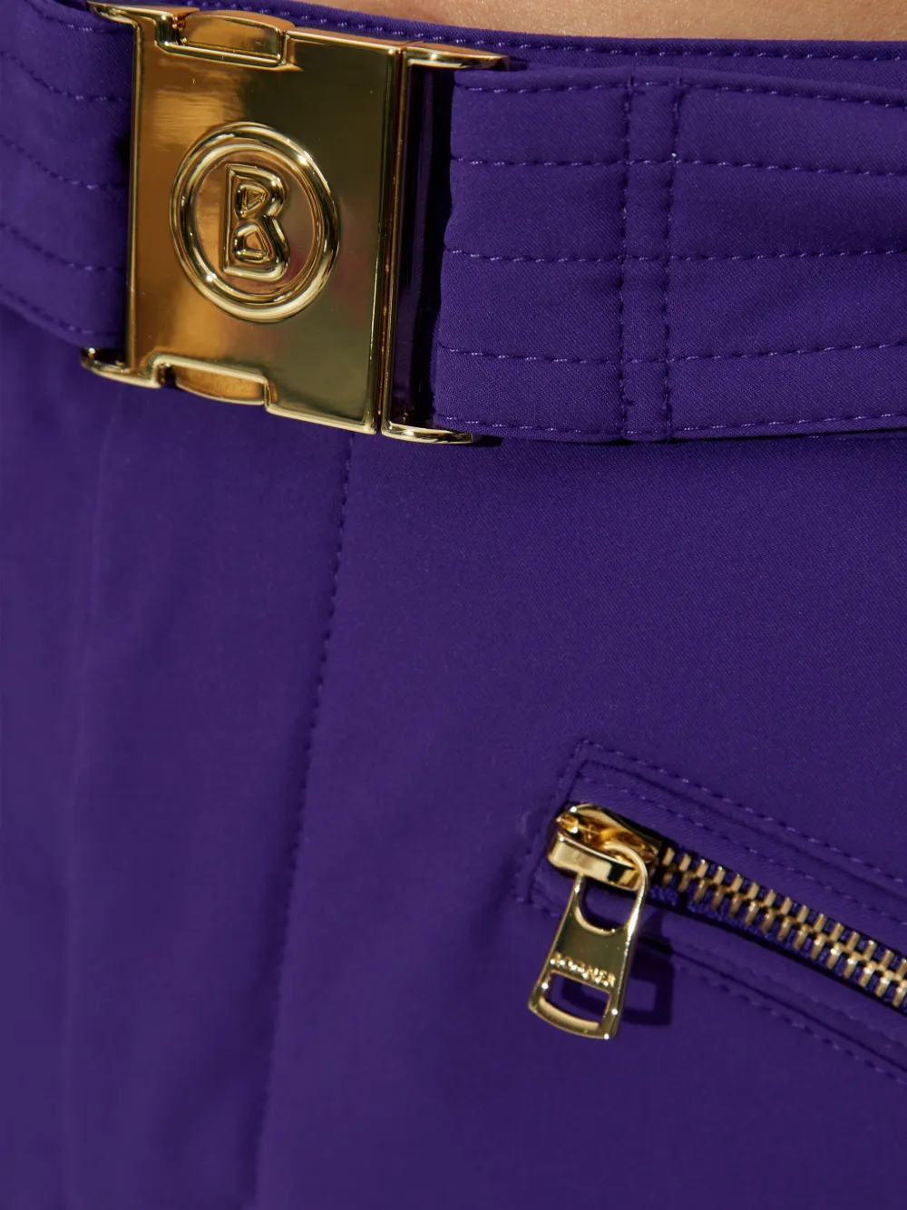Bogner Franzi Belted Zip Ski Pants In Purple