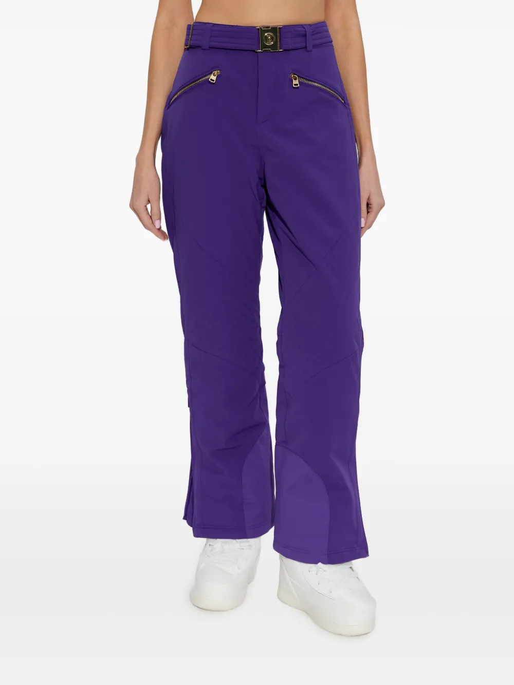 Bogner Franzi Belted Zip Ski Pants In Purple