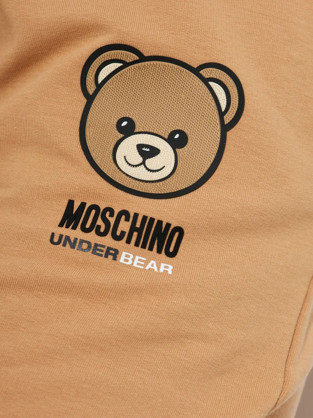 Moschino Teddy Bear Track Pants In Nude