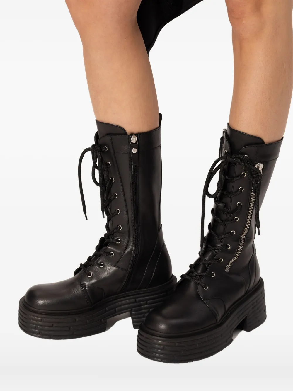 Agl Attilio Giusti Leombruni 65mm Lace-up Boots In Black