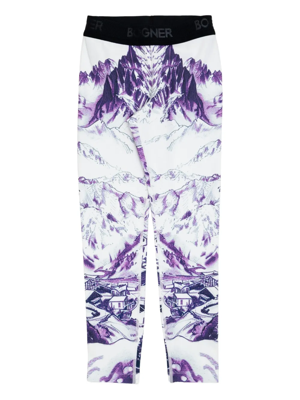Bogner Lenya Printed Leggings In Blue