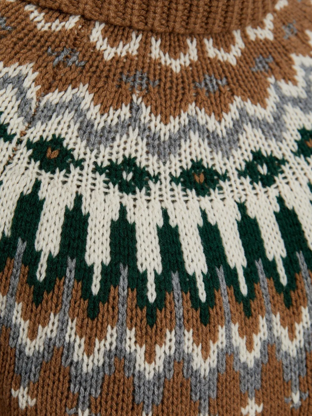 Bogner Ingrid Patterned Turtleneck Sweater In Brown