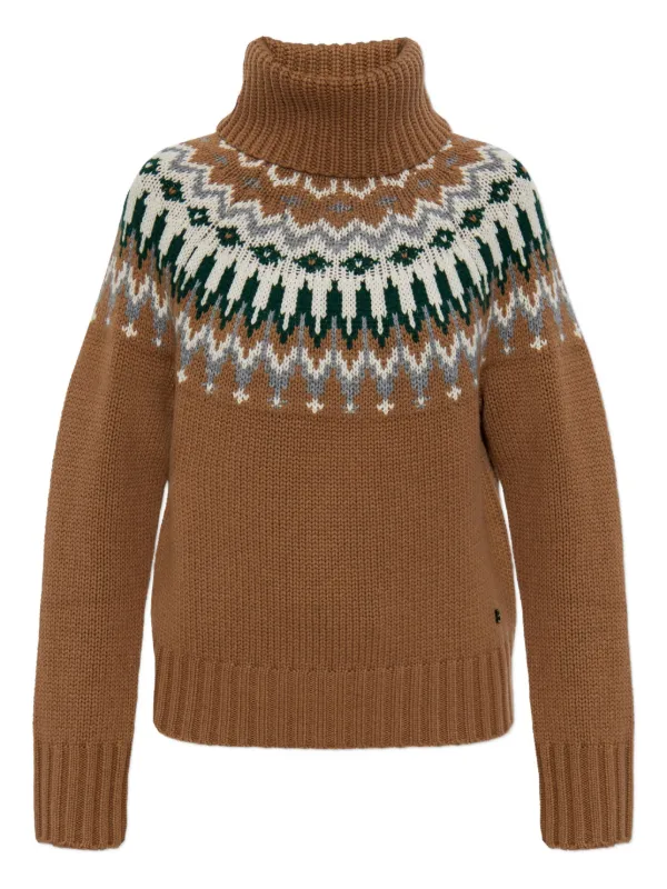 Bogner Ingrid Turtleneck Sweater in Brown