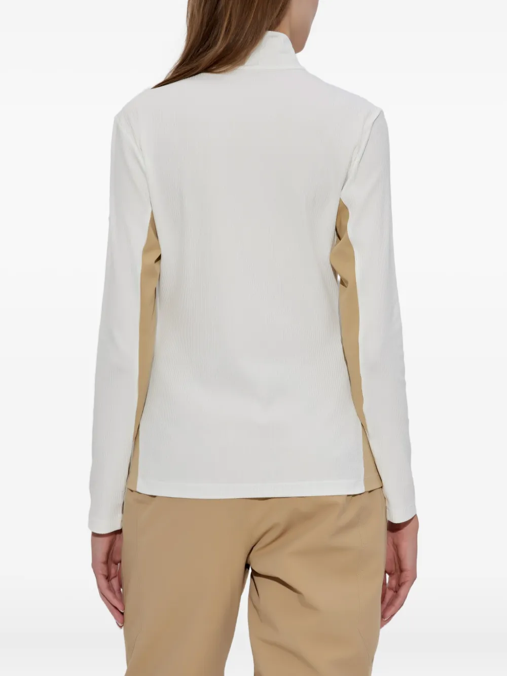 Bogner Benja Zip Ribbed Sweater In White