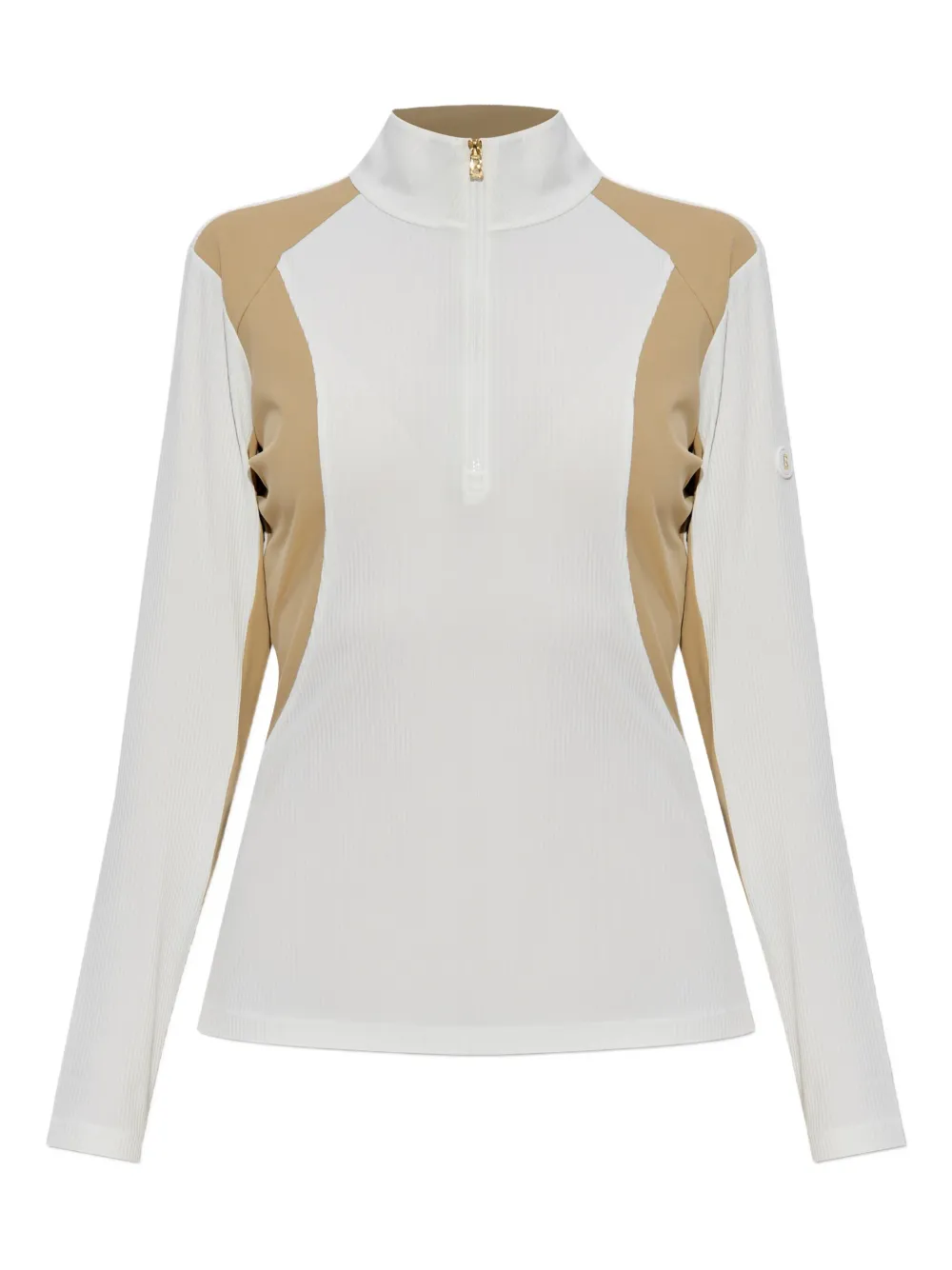 Bogner Benja Zip Ribbed Sweater In White