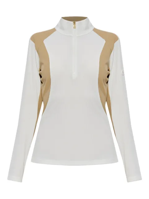 BOGNER jersey de canalé Benja con cremallera