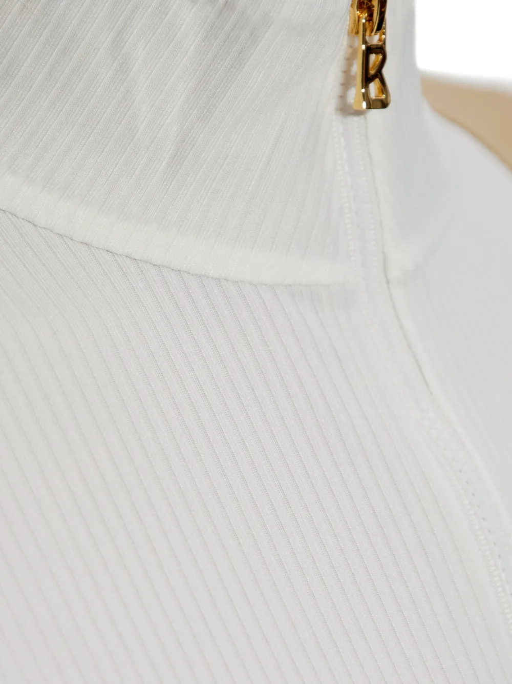 Bogner Benja Zip Ribbed Sweater In White