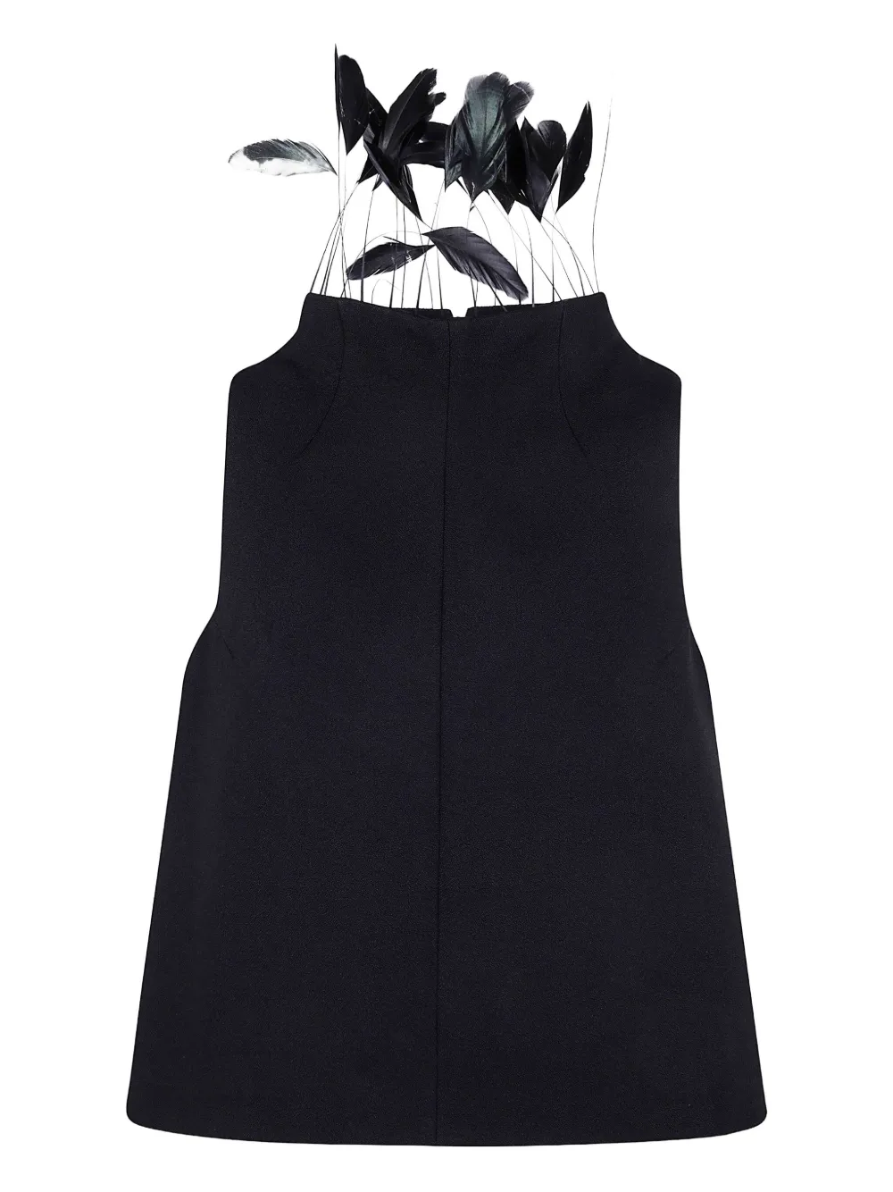 N°21 Sleeveless Top With Feathers Clothing In Black