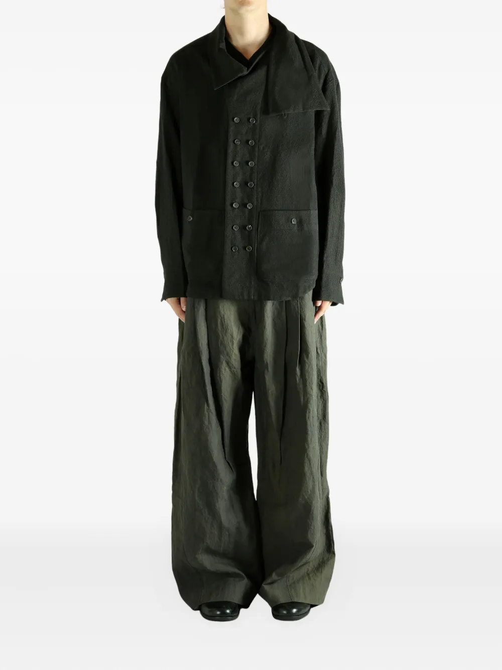 Ziggy Chen buttoned patch-pocket jacket | Sobrecamisas | Image 2