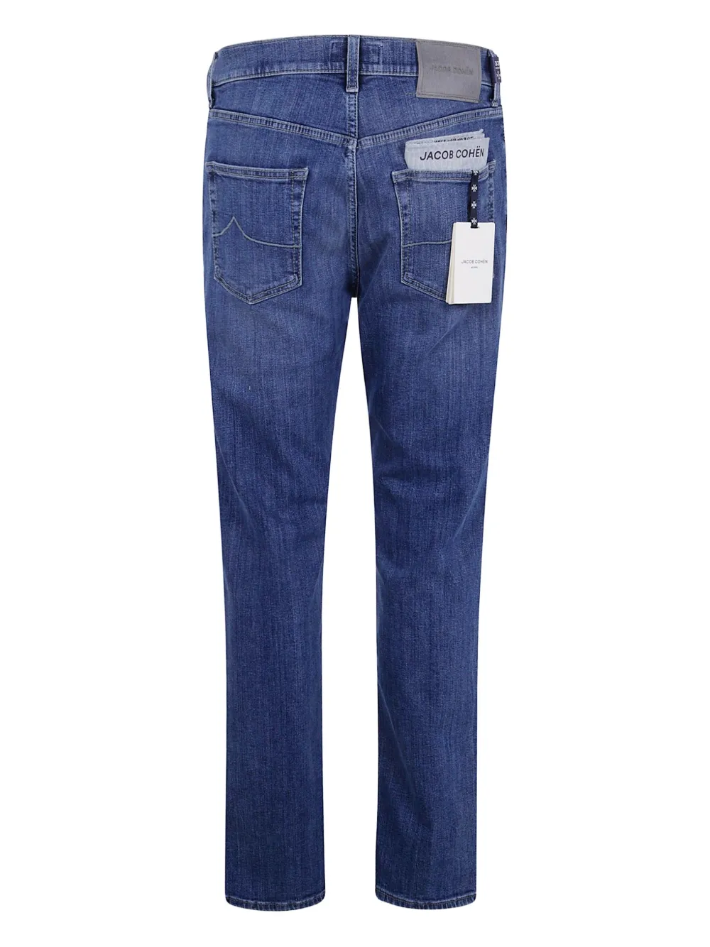 Jacob Cohen Regular Fit Straight Leg Denim Trousers In Blue