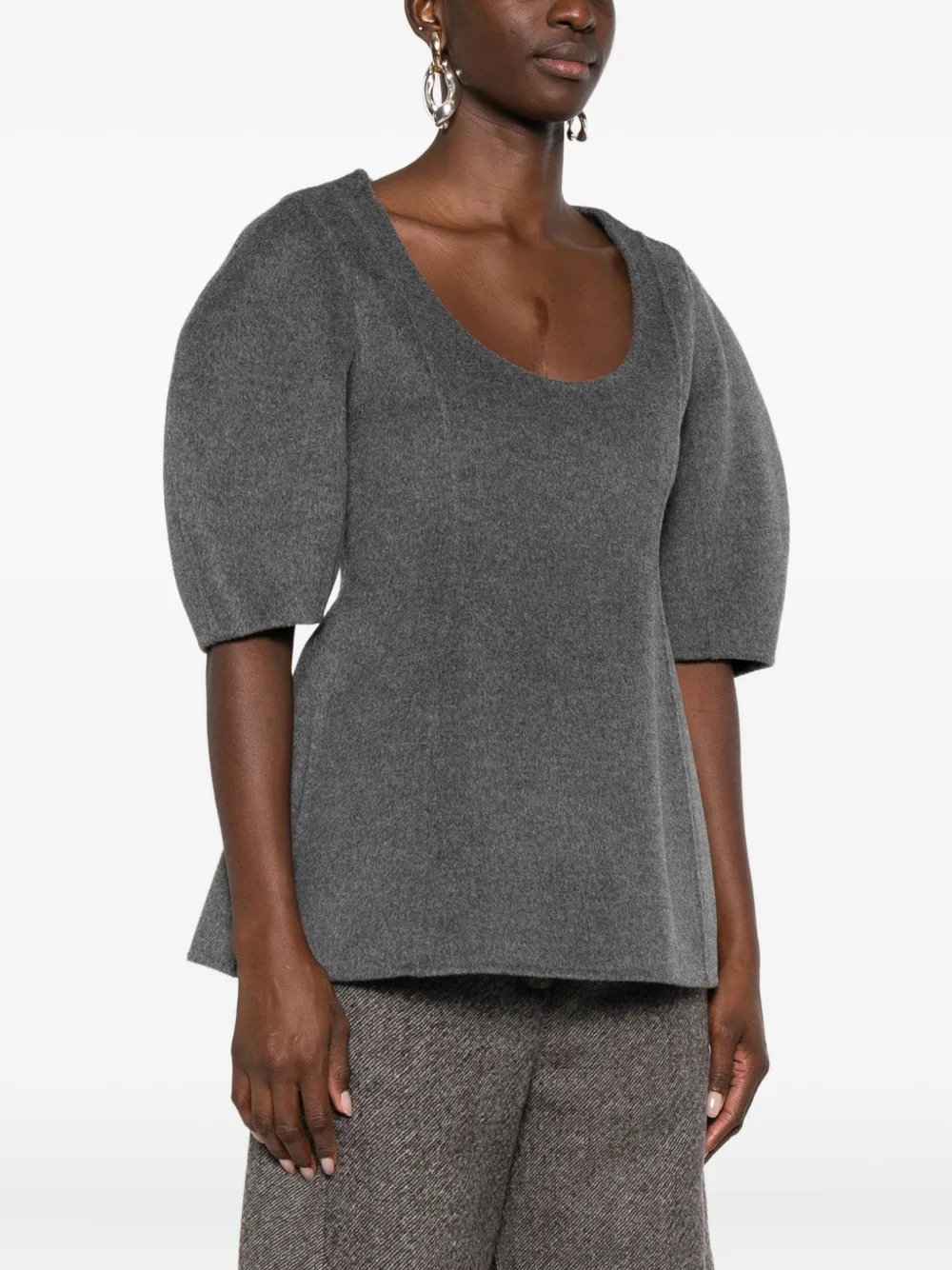  Róhe Cashmere-blend Blouse - Grey 