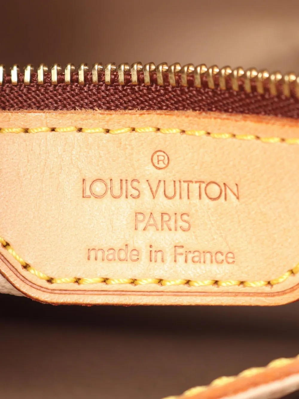 Pre-owned Louis Vuitton 2004 Monogram Petit Bucket Bag In Brown