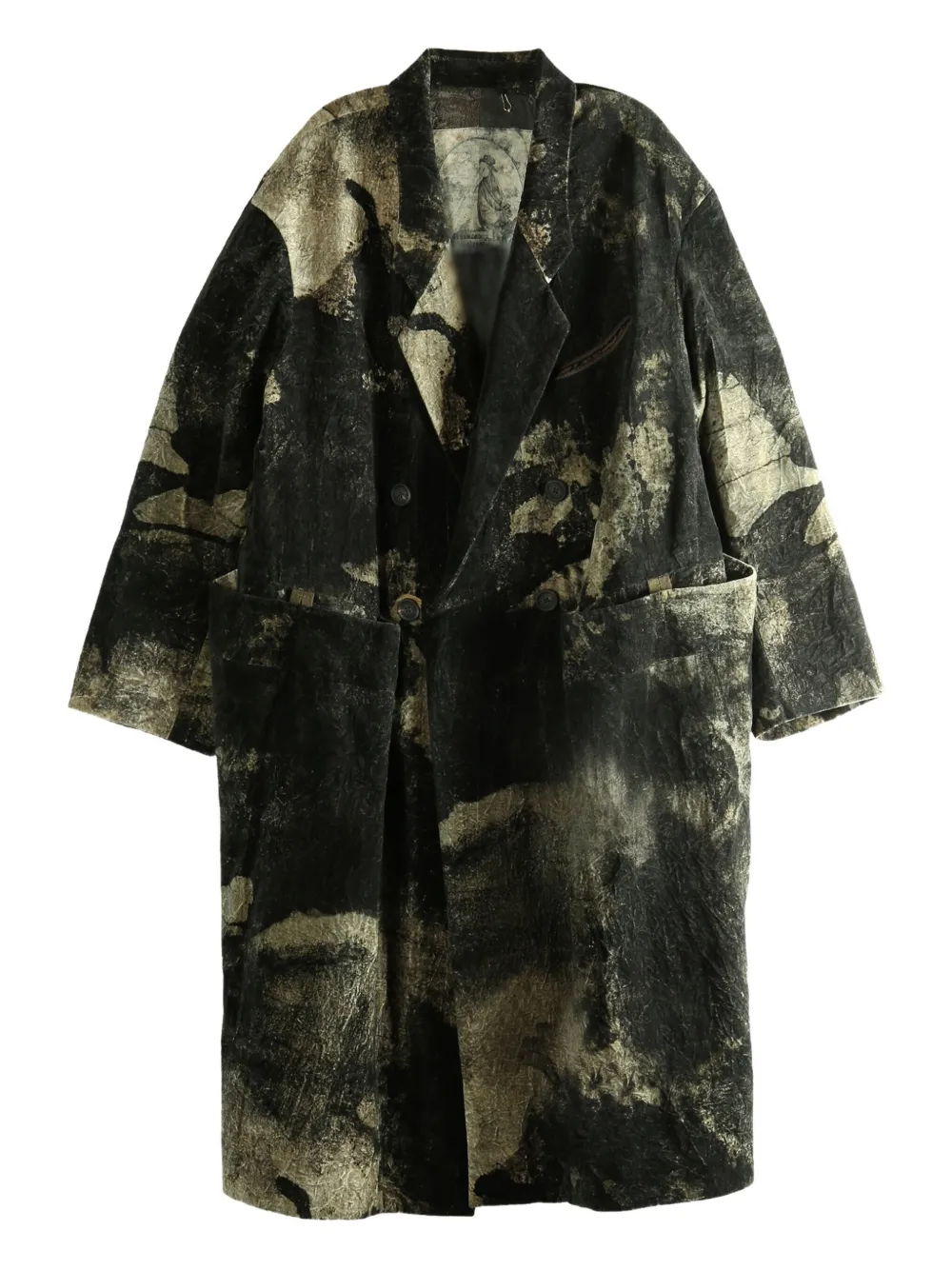 Ziggy Chen double-breasted coat | Black | Image 1