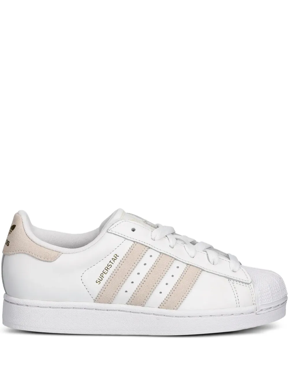 adidas Superstar II gestreepte sneakers Wit