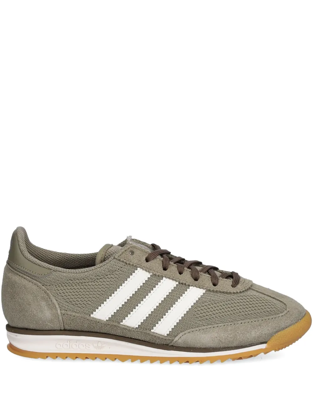 Adidas Originals Sl 72 Og Suede And Leather-trimmed Mesh Sneakers In Green