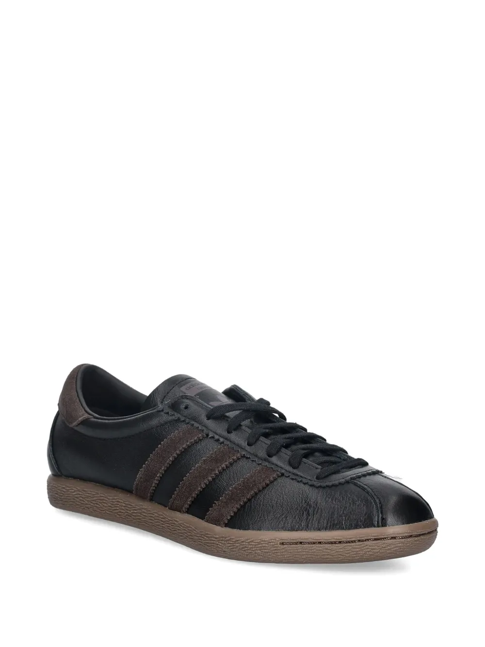 Adidas Originals Tobacco Three-stripe Lace-up Sneakers In Animal Print