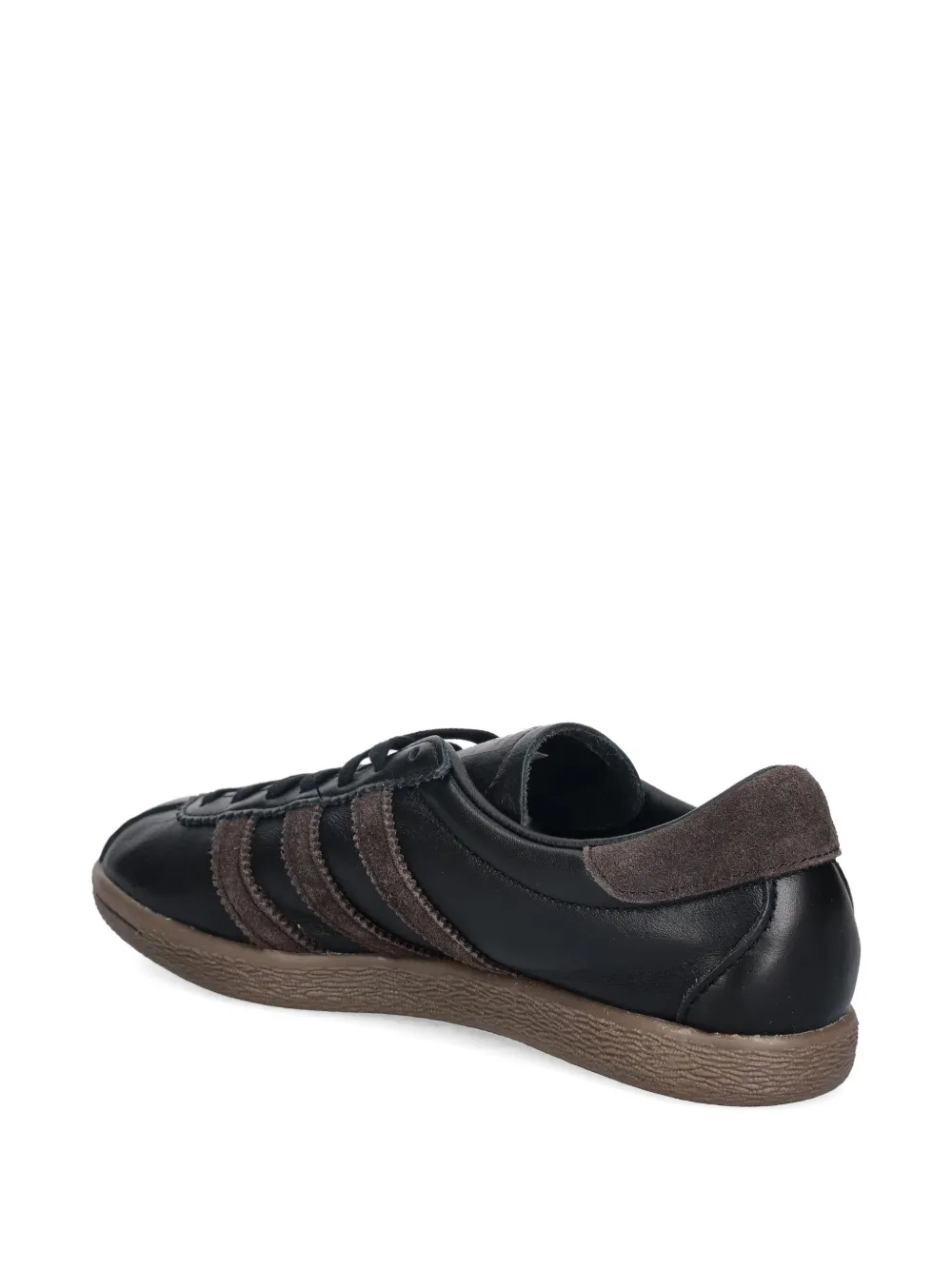 Adidas Originals Tobacco Three-stripe Lace-up Sneakers In Animal Print