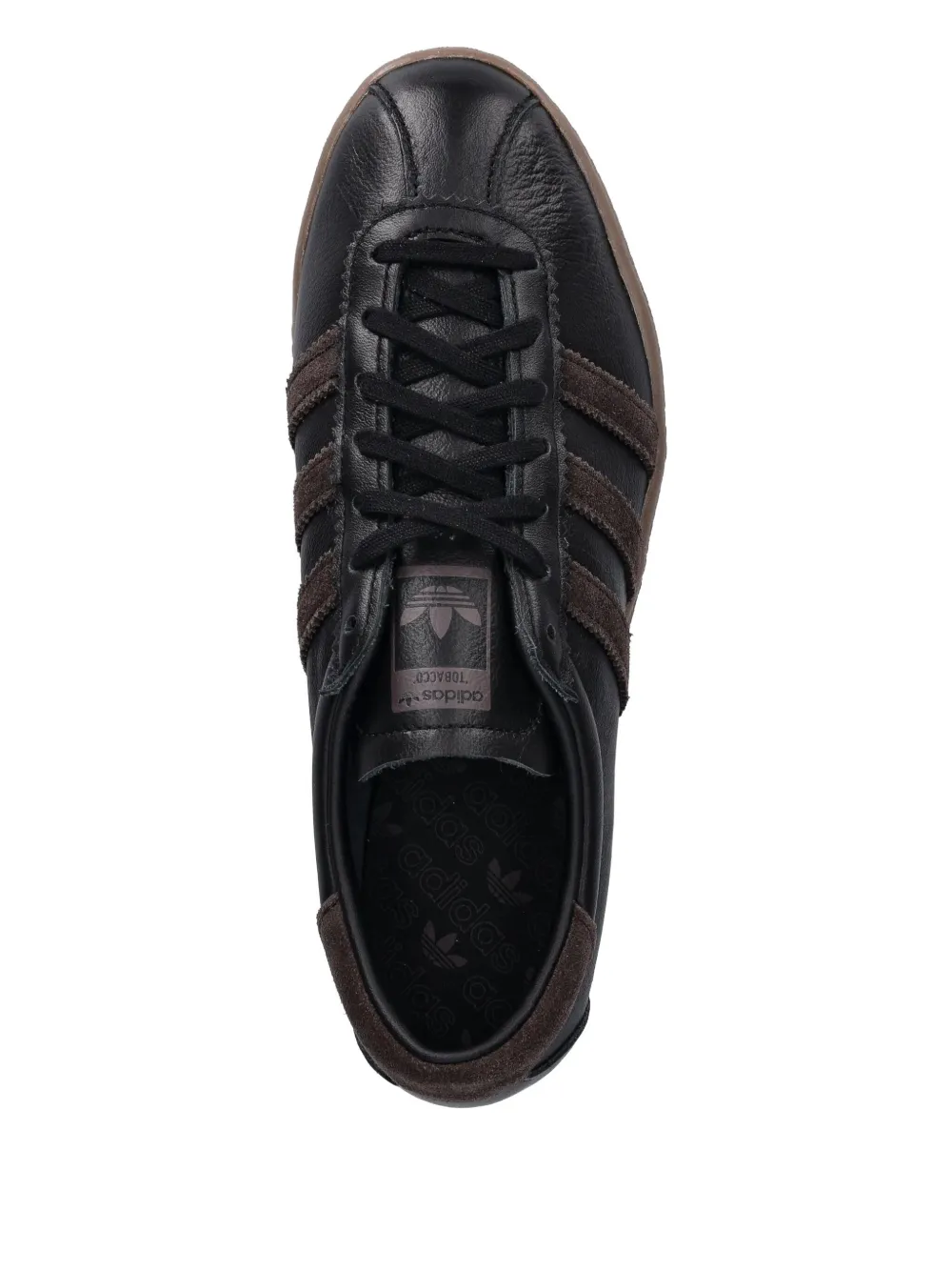Adidas Originals Tobacco Three-stripe Lace-up Sneakers In Animal Print
