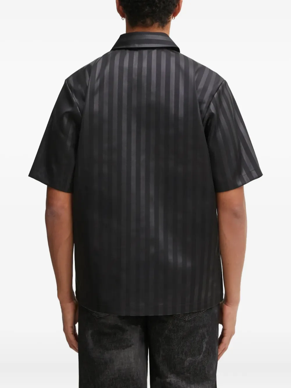 adidas Poloshirt met gestreept logo Zwart