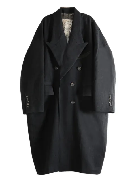 Ziggy Chen wool blend double-breasted coat